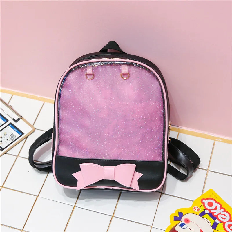 Women's School Bag for Teenage Girls Waterproof Leather Backpack