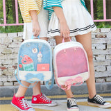 Women's School Bag for Teenage Girls Waterproof Leather Backpack