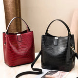 Women's Leisure Bucket Bag Single Shoulder Messenger Bag