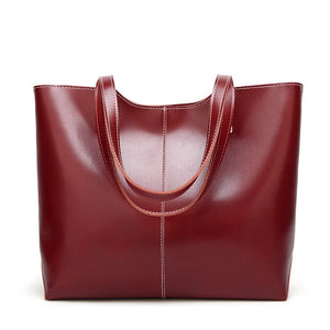 Oil Wax Pack Single Shoulder Bag Soft Handbag