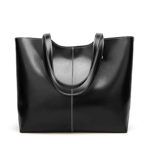 Oil Wax Pack Single Shoulder Bag Soft Handbag