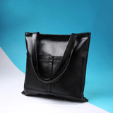 Women's PU Leather Shoulder Bag Large Capacity Tote