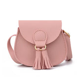 Soft Surface Tassel Women's Shoulder Bag