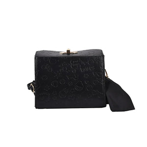 Vintage Shoulder Bag Small Square Box Messenger Bag