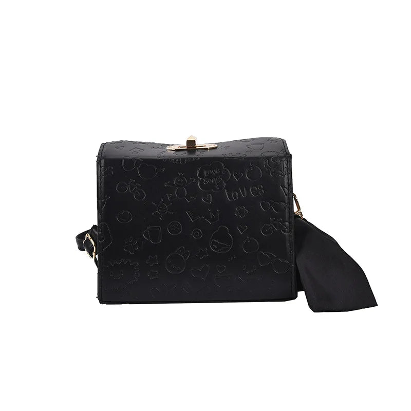 Vintage Shoulder Bag Small Square Box Messenger Bag