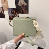 Vintage Shoulder Bag Small Square Box Messenger Bag