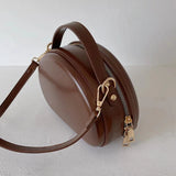 Zipper Mini Crossbody Bag - Women's PU Leather