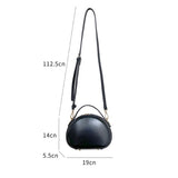 Zipper Mini Crossbody Bag - Women's PU Leather