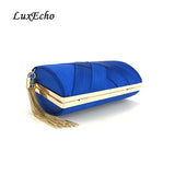 Teal Bride Wedding Purse Girl's Clutches Evening Bags with Chains Shoulder Strap