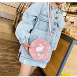 Chinese Style Ribbit Floral Embroidery Cross-Body Pack Women