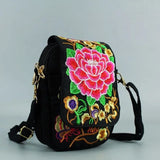 Chinese National Style Women Fanny Shoulder Bag Embroidery Boho Hippie Tassel