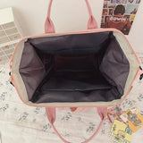 Preppy Purple Backpack Women Waterproof Candy Colors