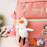 Preppy School Backpack Set Waterproof Laptop Backpacks High School Bags