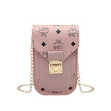Small Square PU Shoulder Bag Chain Lock