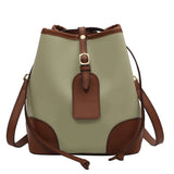 Soft PU Bucket Bag Shoulder Handbag