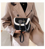 Plush One Shoulder Underarm Bag Autumn Winter Retro Messenger Bag