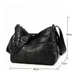 Retro Soft Leather Ladies Shoulder Packet Handbag