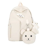 Teenage Girls School Bag Travel Laptop Backpack Ring Design