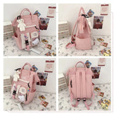 Multifunctional School Bag Backpack for Women Teenage Girl