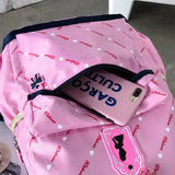 Girl's School Bag Backpack Set - Print Casual Female Bag