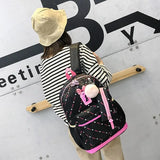 Girl's School Bag Backpack Set - Print Casual Female Bag