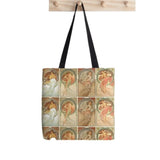 Mucha Printed Tote Bag Women Harajuku Shopper Funny Handbag