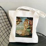 Bones & Botany Print Tote Bag Women Harajuku Shopper Handbag