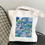 Feminism Printed Tote Bag Harajuku Shopper Handbag Girl Shoulder Shopping Bag