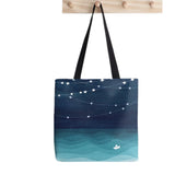 Harajuku Shopper Fox Tote Bag Women Canvas Handbag