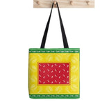 Green Bandana Pattern Print Tote Bag Women Harajuku Shopper Handbag