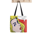 Klimt Kiss Tote Bag Harajuku Shopper Handbag Canvas Lady Shoulder Bag