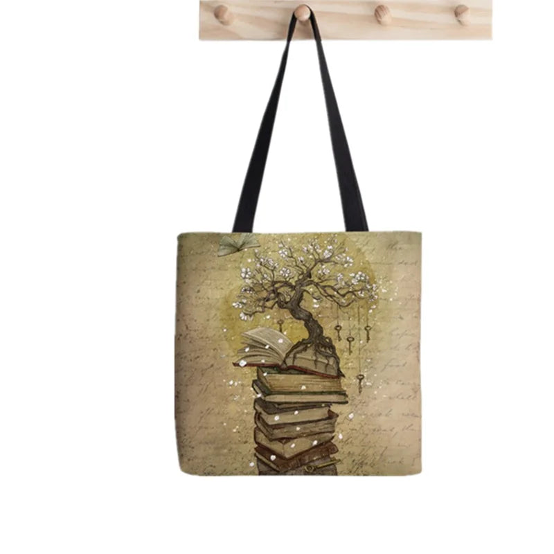 Harajuku Shopping Tote Bag Canvas Handbag for Women