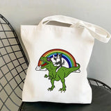 Border Collie Printed Tote Bag Harajuku Shopper Handbag