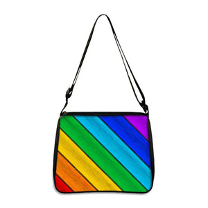 Rainbow Flag Printed Tote Bag Harajuku Shopper Handbag Lady Canvas Bag