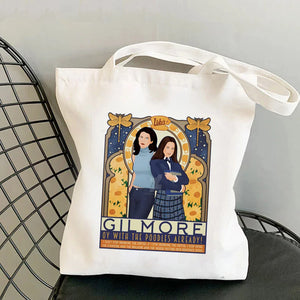 Gilmore Girls Tote Bag Harajuku Shopper Handbag Canvas Shoulder Lady Bag