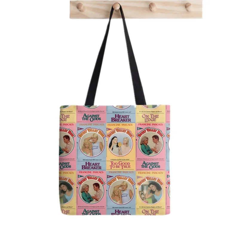 WITCH PATTERN Tote Bag Printed Tote Bag women Harajuku shopper handbag