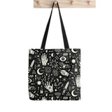 WITCH PATTERN Tote Bag Printed Tote Bag women Harajuku shopper handbag