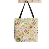 Golden Girls Pattern Tote Bag Harajuku Shopper Handbag Lady Canvas Bag