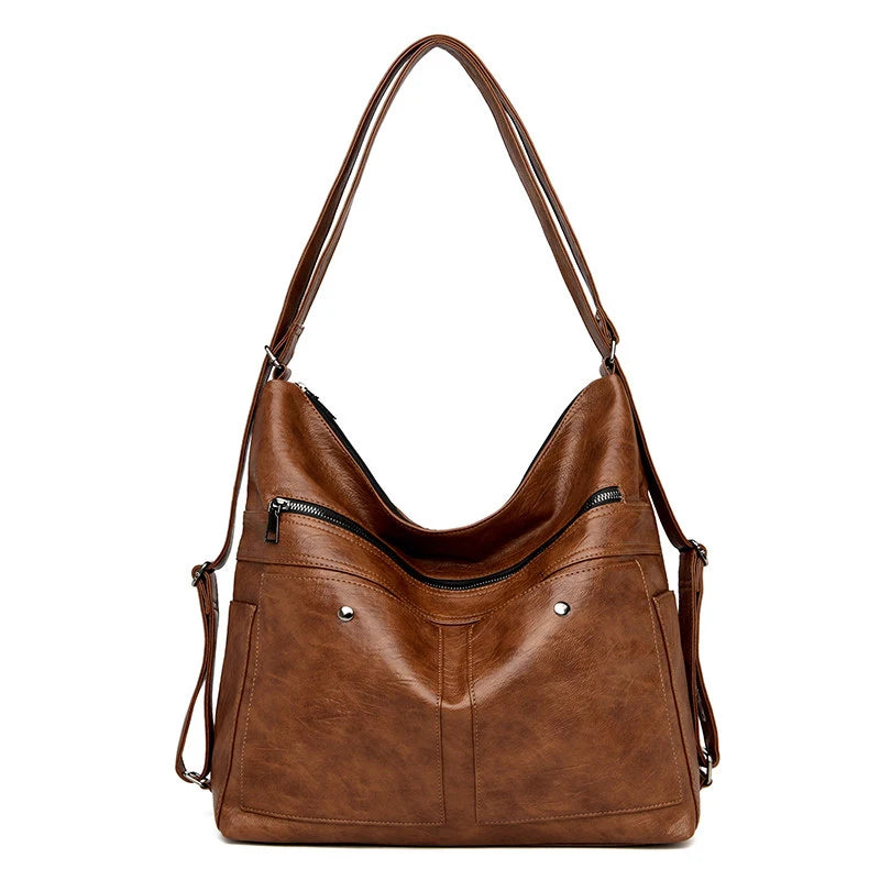 Leather Shoulder Bag Crossbody High Capacity Women Handbag