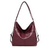 Leather Shoulder Bag Crossbody High Capacity Women Handbag
