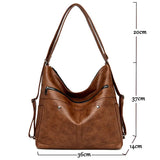 Leather Shoulder Bag Crossbody High Capacity Women Handbag