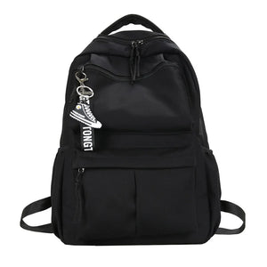 Solid Women's Backpack School Bags For Teenagers Girls