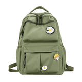 Solid Women's Backpack School Bags For Teenagers Girls