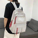 Solid Women's Backpack School Bags For Teenagers Girls