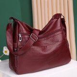 Soft Women Messenger Bags Totes Crossbody Bags Solid Shoulder Bags