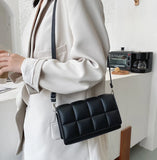 Plaid Small PU Leather Crossbody Bag for Women