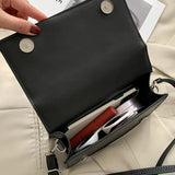 Plaid Small PU Leather Crossbody Bag for Women