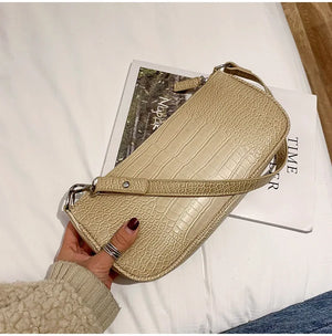 Small Shoulder Messenger Bag Lady Chain Travel Handbag PU Leather