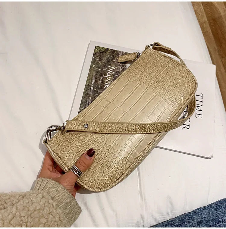 Small Shoulder Messenger Bag Lady Chain Travel Handbag PU Leather