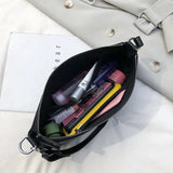 Small Shoulder Messenger Bag Lady Chain Travel Handbag PU Leather
